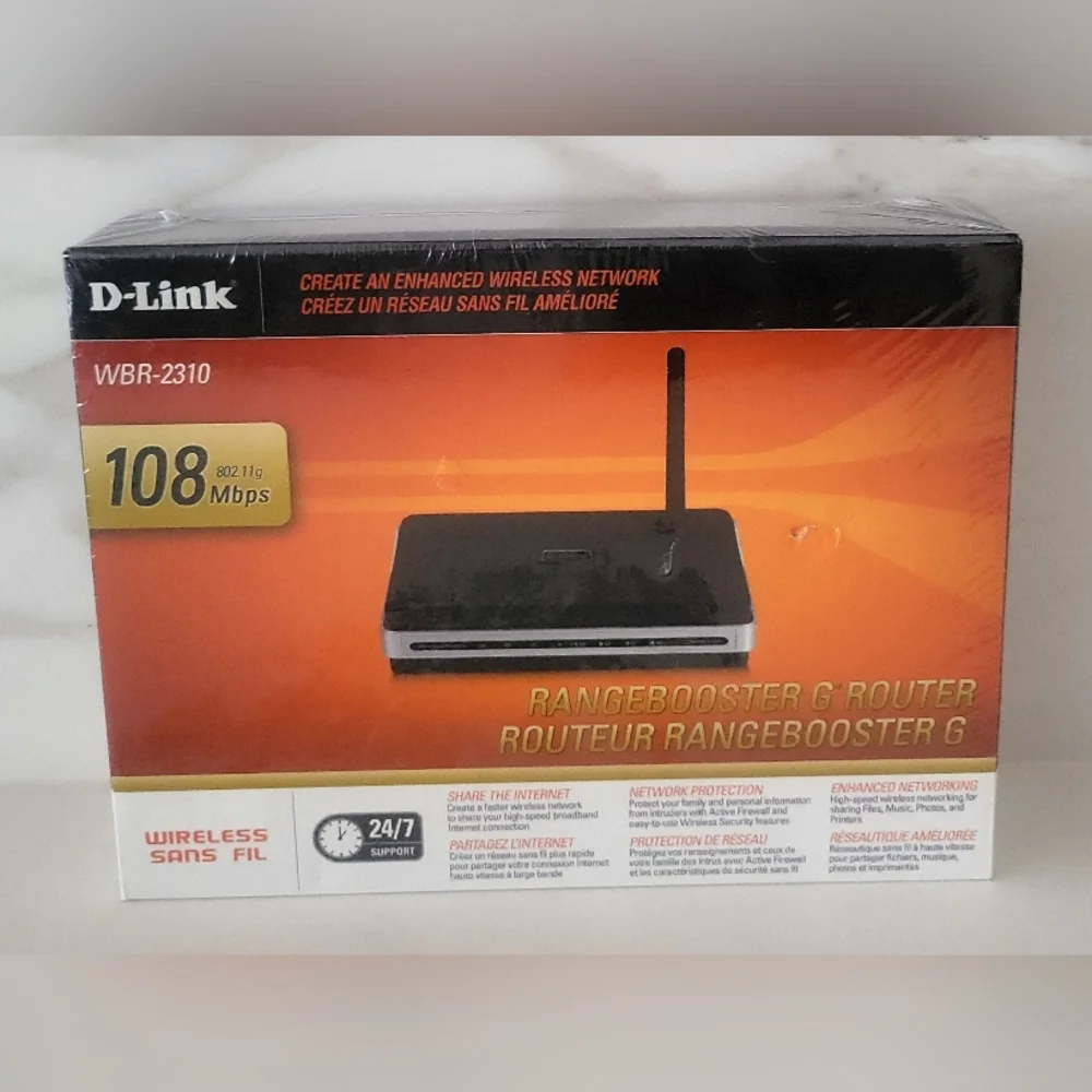 D-Link Black Wireless G Router - Picture 1 of 3